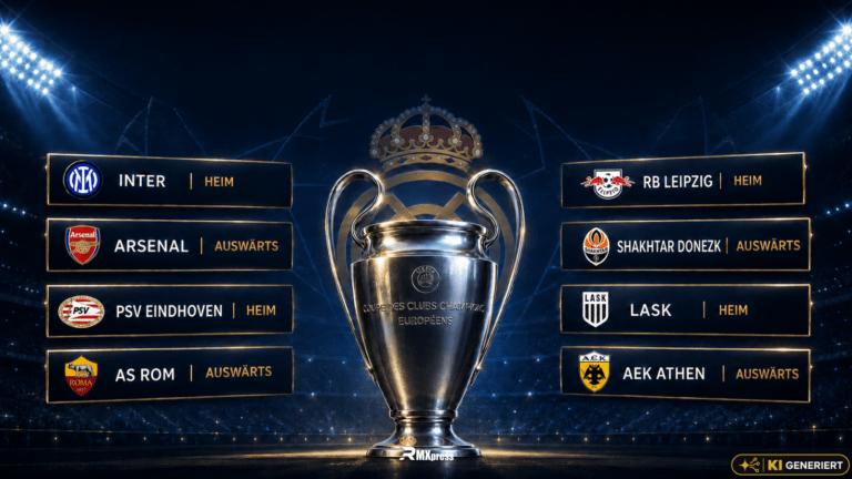 Champions-League-Auslosung: Real Madrid trifft auf Arsenal, Inter und Leipzig