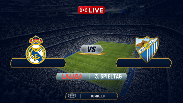 LIVE: Real Madrid gegen Malaga – Aufstellung, Spielverlauf und Statistiken im Matchcenter