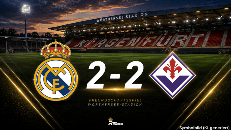 Real Madrid verspielt Zwei-Tore-Führung gegen Florenz