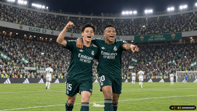 Espí rettet Real Madrid in Elche – spätes 3:2 nach völligem Kontrollverlust