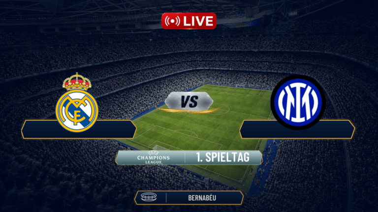 LIVE: Real Madrid gegen Inter Mailand – Aufstellung, Spielverlauf und Statistiken im Matchcenter