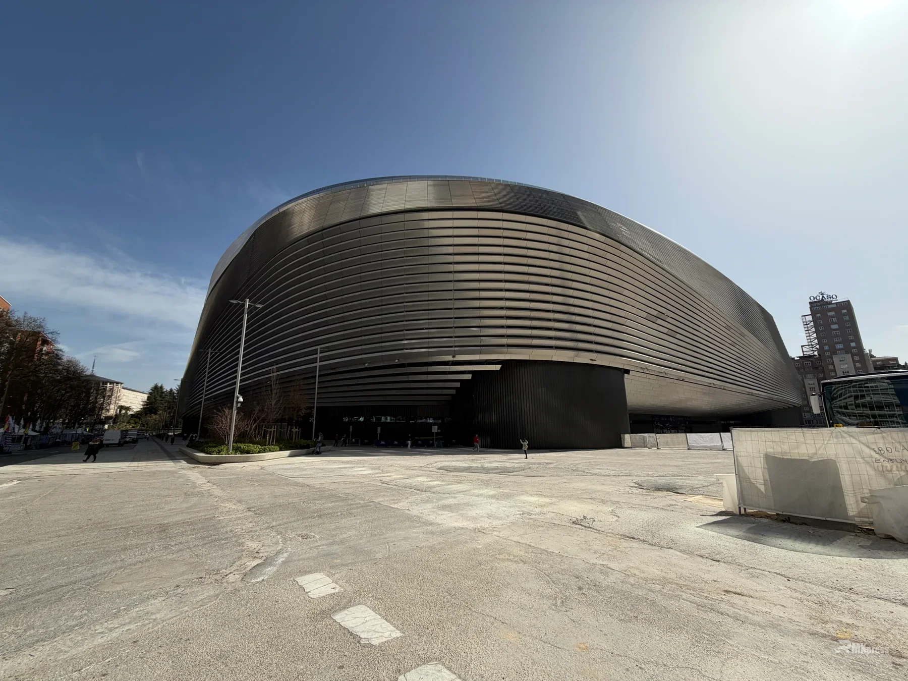 Außenansicht des Santiago Bernabéu