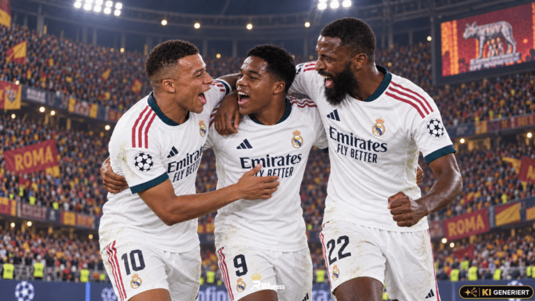 Real Madrid dreht 1:3-Rückstand in Rom – Rüdiger krönt spektakuläre Aufholjagd