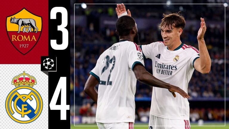 Highlights CL Ligaphase 2. Spieltag – AS Rom 3:4 Real Madrid