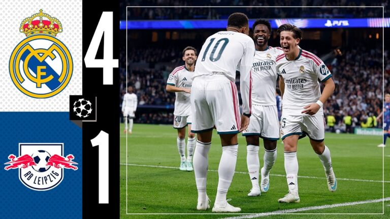 Highlights CL Ligaphase 3. Spieltag – Real Madrid 4:1 RB Leipzig